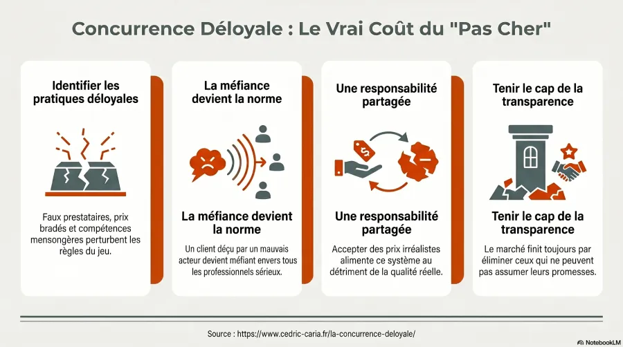 Schéma explicatif de la concurrence déloyale